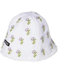 Miu Miu - Embroidered Beanie Cap - Lyst