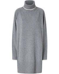 Pinko - Turtleneck Mini Dress - Lyst
