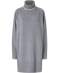 Pinko - Turtleneck Mini Dress - Lyst