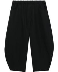 COMME DES GARÇON BLACK - Cropped Drop-crotch Trousers - Lyst