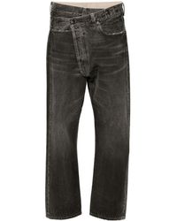 R13 - Vaqueros con diseño cruzado - Lyst