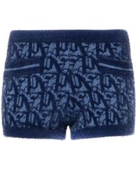 Palm Angels - Shorts Met Monogram-Jacquard En Rits - Lyst