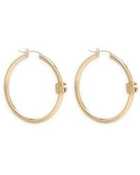 Dolce & Gabbana - Dg Logo-Charm Hoop Earrings - Lyst
