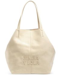 Bimba Y Lola - Large Ivory Shoulder Bag - Lyst