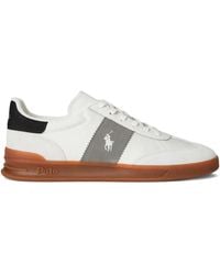 Polo Ralph Lauren - Suede Logo-Detail Sneakers - Lyst