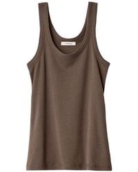 Lemaire - Ribgebreide Tanktop - Lyst
