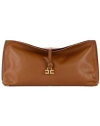 Elisabetta Franchi - Leather Clutch Bag - Lyst