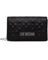 Love Moschino - Logo-Lettering Quilted Crossbody Bag - Lyst