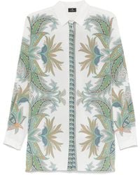Etro - Light Blue Classic Button Up -shirt - Lyst