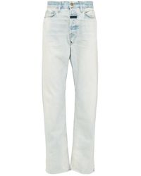 Fear Of God - Logo-tag Mid-rise Straight-leg Jeans - Lyst