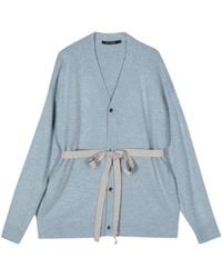 Sofie D'Hoore - Belted Wool-cashmere Cardigan - Lyst