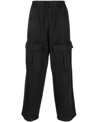Acne Studios - Logo-embroidered Cotton Cargo Trousers - Lyst