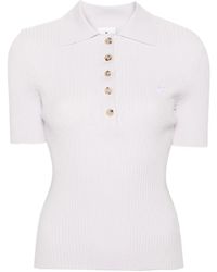 Courreges - Polo de canalé Iconic de canalé - Lyst