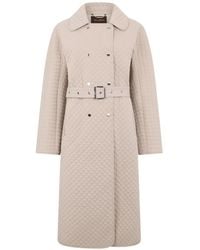 Moorer - Quilted Belted Trench Coat - Lyst