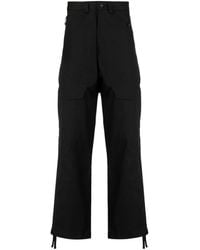 Moncler - Logo-Patch Straight-Leg Trousers - Lyst