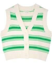 Chinti & Parker - Striped Cotton Knitted Vest - Lyst