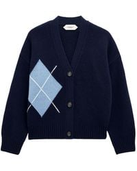 Pringle of Scotland - Argyle Cashmere Cardigan - Lyst