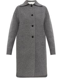 Jil Sander - Button-Fastening Wool Coat - Lyst