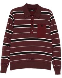 Undercover - Striped Chest-Pocket Polo Shirt - Lyst