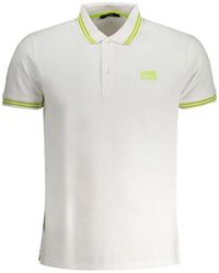 Roberto Cavalli - Polo À Logo Brodé Et Finitions Rayées - Lyst