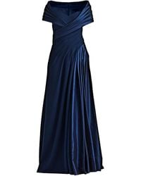 Tadashi Shoji - Pleated Maxi Dress - Lyst