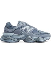 New Balance - 9060 In Grey/blue Leather - Lyst