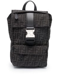 Fendi - Ness Ff Motif Mini Leather Backpack - Lyst