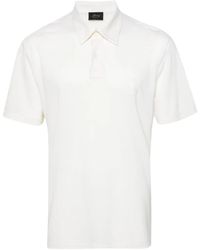 Brioni - Logo-Embroidered Wool Polo Shirt - Lyst