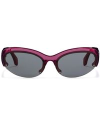 Palm Angels - Palmdale Oval-frame Sunglasses - Lyst