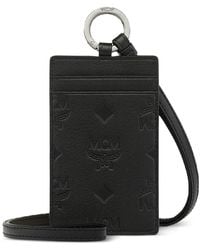 MCM - Embossed-Monogram Lanyard Card Holder - Lyst