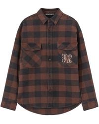Palm Angels - Monogram Cotton Overshirt - Lyst