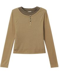 Izzue - Ribbed Layered T-Shirt - Lyst