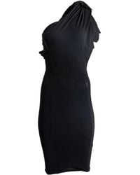 Rick Owens - Abito Midi Monospalla Drappeggiato - Lyst
