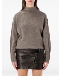 THE GARMENT - Button-Back High-Neck Sweater - Lyst
