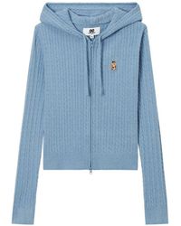 Chocoolate - Cable-Knit Embroidered Cardigan - Lyst