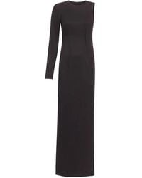 MM6 by Maison Margiela - Pintucked One-Shoulder Blouse - Lyst