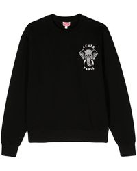 KENZO - Elephant-motif Cotton Sweatshirt - Lyst
