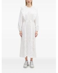 A.P.C. - Ginger Ruffle Midi Dress - Lyst