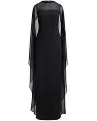 Ralph Lauren - Cape-Overlay Maxi Gown - Lyst