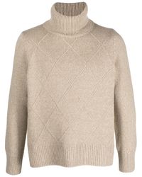 Barbour - Roll-Neck Knitted Jumper - Lyst