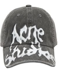 Acne Studios - Logo-Print Cotton-Twill Baseball Cap - Lyst