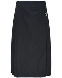Simone Rocha - Pleated Kilt-Style Midi Skirt - Lyst