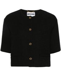 Moschino - Bouclé Cropped Jacket - Lyst