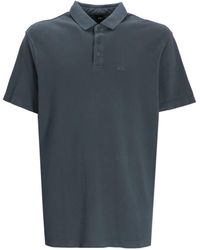 Armani Exchange - Logo-print Cotton Polo Shirt - Lyst