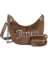 Juicy Couture - Kimberly Crystal-Embellished Chain-Link Shoulder Bag - Lyst