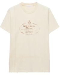 Prada - Garment-Dyed Jersey T-Shirt - Lyst