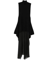 Sportmax - Asymmetric-Hem Sleeveless Dress - Lyst