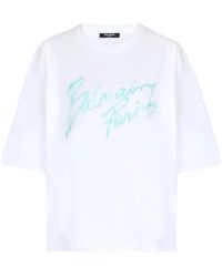 Balmain - Short Sleeves Bulky" T-Shirt Clothing - Lyst