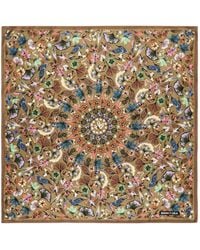 Bimba Y Lola - Bronze Autumnal Kaleidoscope Scarf - Lyst