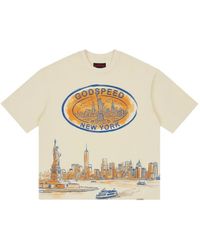Godspeed - New York Skyline-Print T-Shirt - Lyst